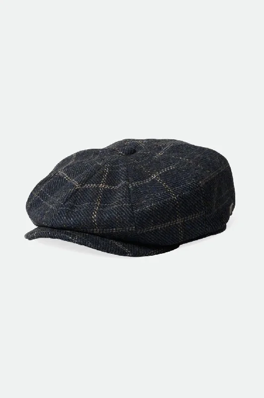 Brood Baggy Newsboy Cap - Navy/Black/Off White