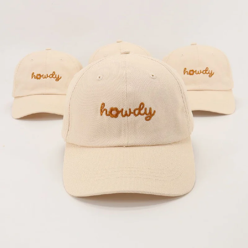 Howdy Flower Washed Cotton Dad Hat