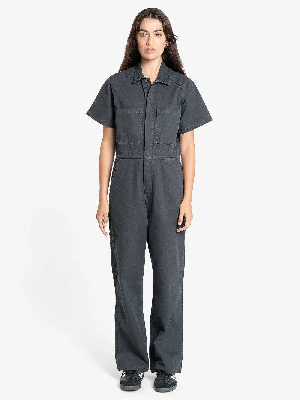 Carpenter Short Sleeve Coverall - Dark Charcoal