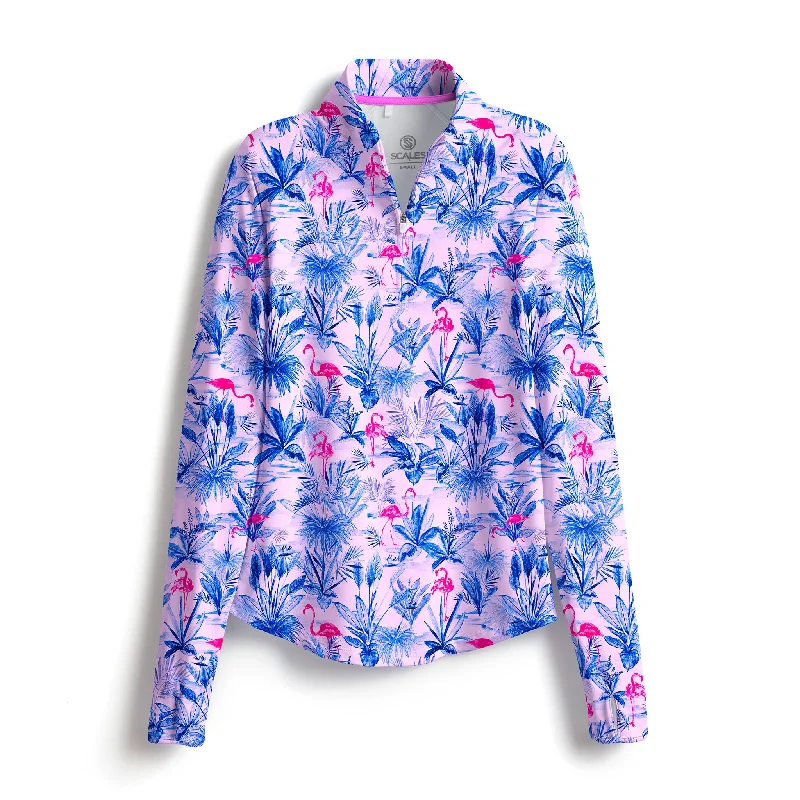 The Flamingo Womens LS Quarter-Zip