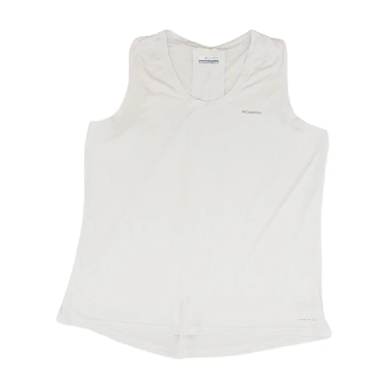 White Solid Active Tank